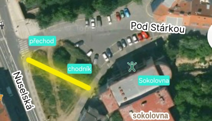 Bezpečná cesta k Sokolu Michle