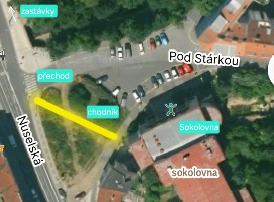 Bezpečná cesta k Sokolu Michle