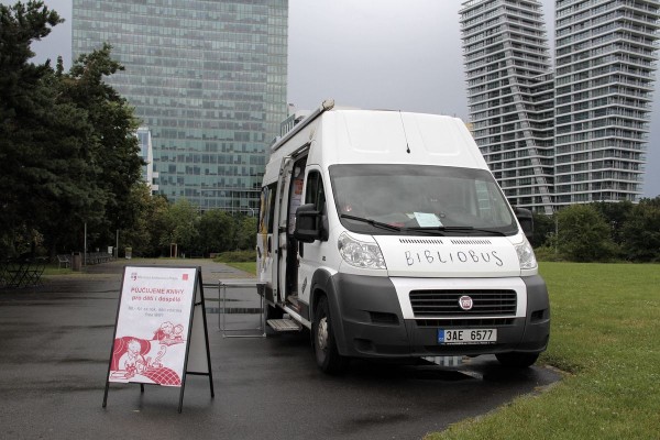 Bibliobus na Praze 4