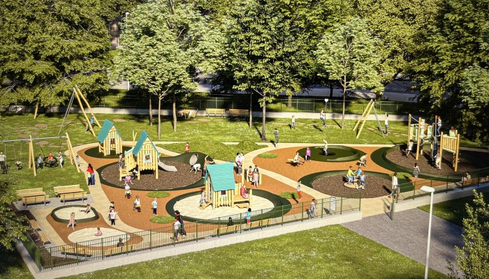 Studie rekonstrukce dětského hřiště na náměstí gen. Kutlvašra