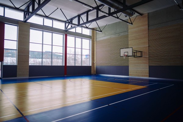 Novostavba sportovní haly při ZŠ Bítovská
