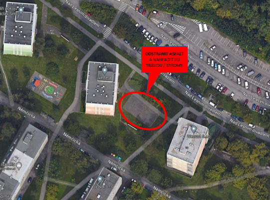 ODSTRANĚNÍ ASFALTOVÉ  NEVYUŽITÉ PLOCHY