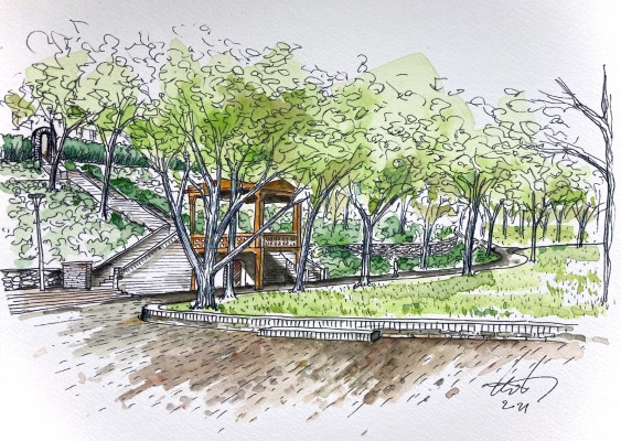 Koncepční studie revitalizace parku Jezerka