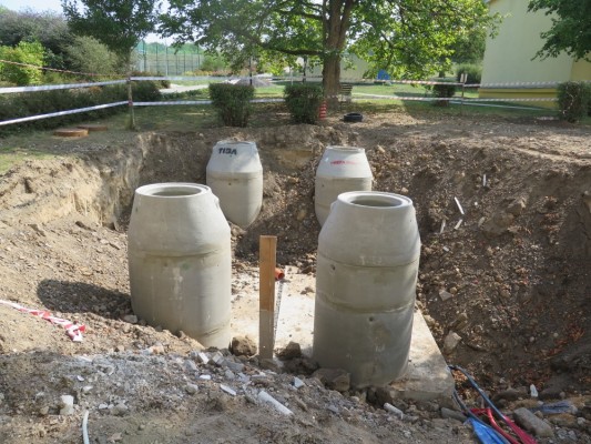 Retenční nádrž pro ZŠ Jitřní