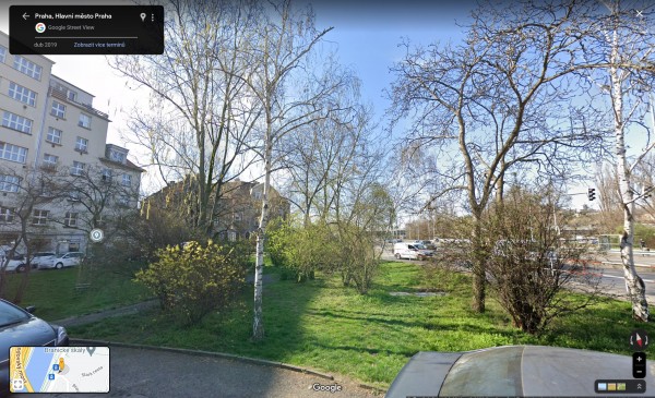 Park Na Jezerce před revitalizací