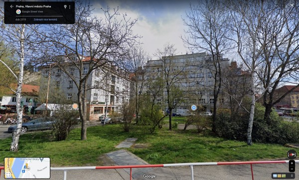 Park Na Jezerce před revitalizací