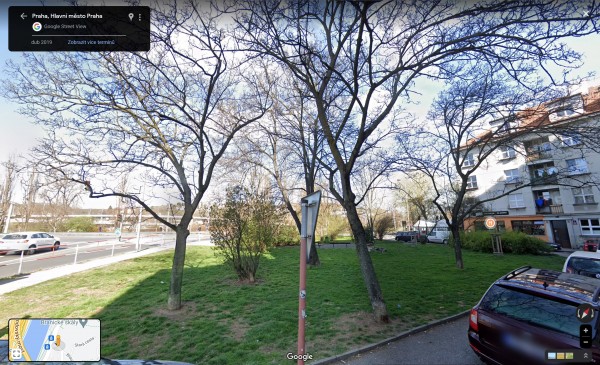 Park Na Jezerce před revitalizací