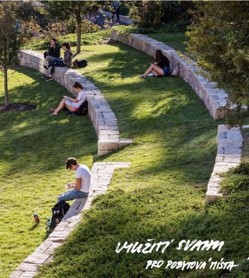 Ideová studie revitalizace vnitrobloku a parku za kostelem sv. Michaela archanděla v Podolí