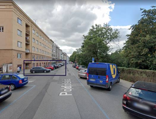 Stromořadí v ul. Podolská