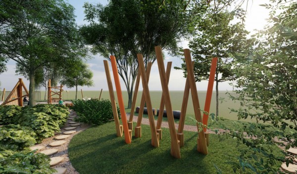 Sadové úpravy a herní prvky pro park Jeremenkova